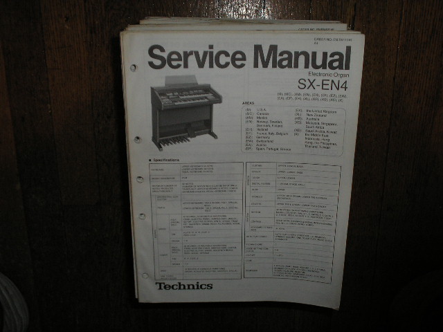 SX-EN4 Electric Organ Service Manual