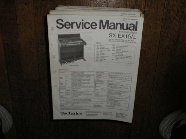 SX-EX15L Electric Organ Service Manual