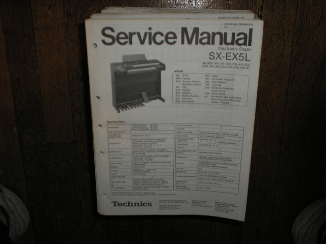 SX-EX5L Organ Service Manual