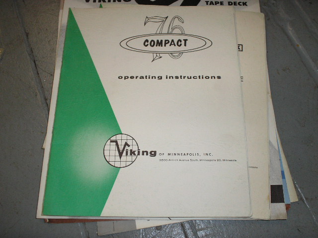 76 Compact Operating Instruction Manual..  with adjustment information,
schematic and parts list..