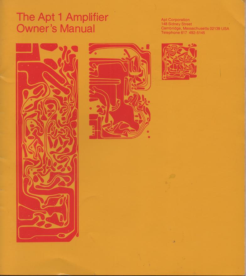 Model 1 Amplifier Service Manual