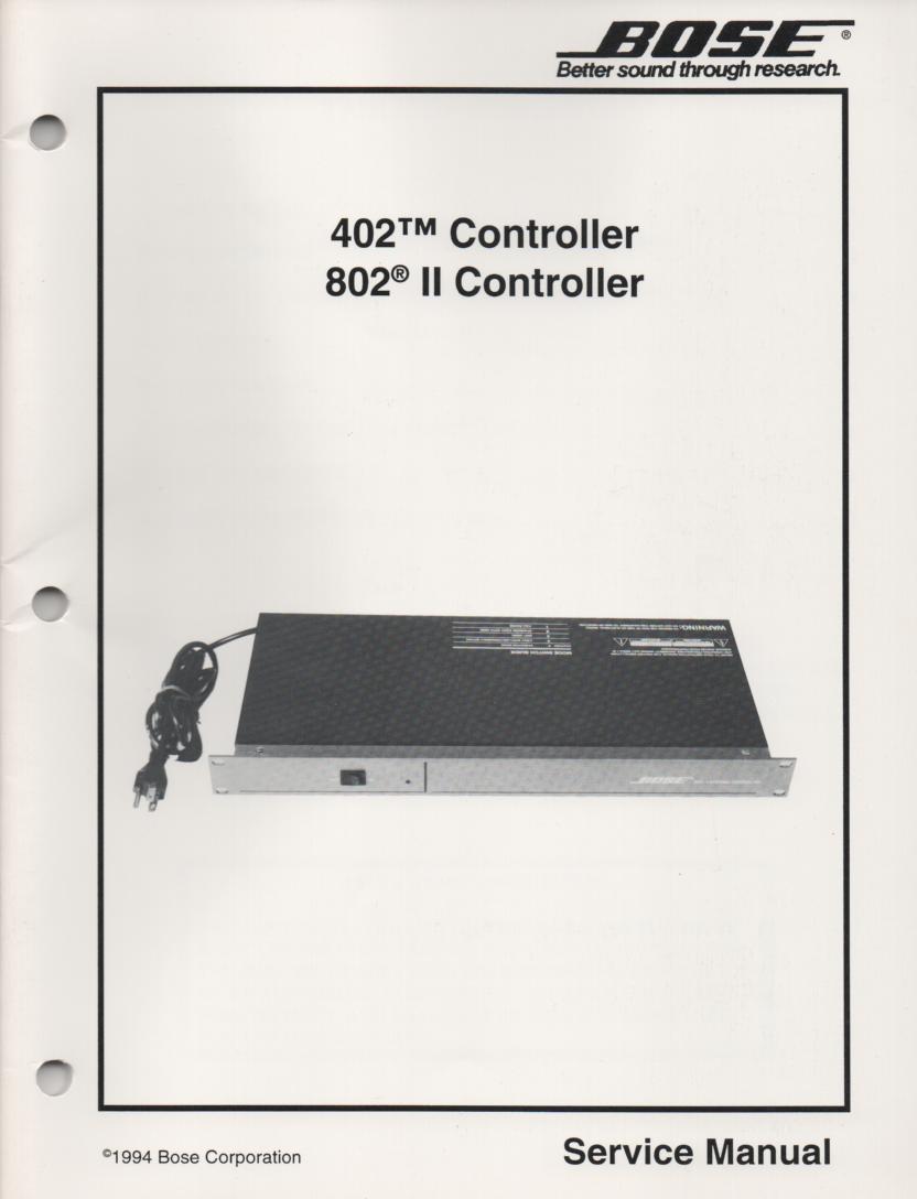 402 802 II Controller Service Manual