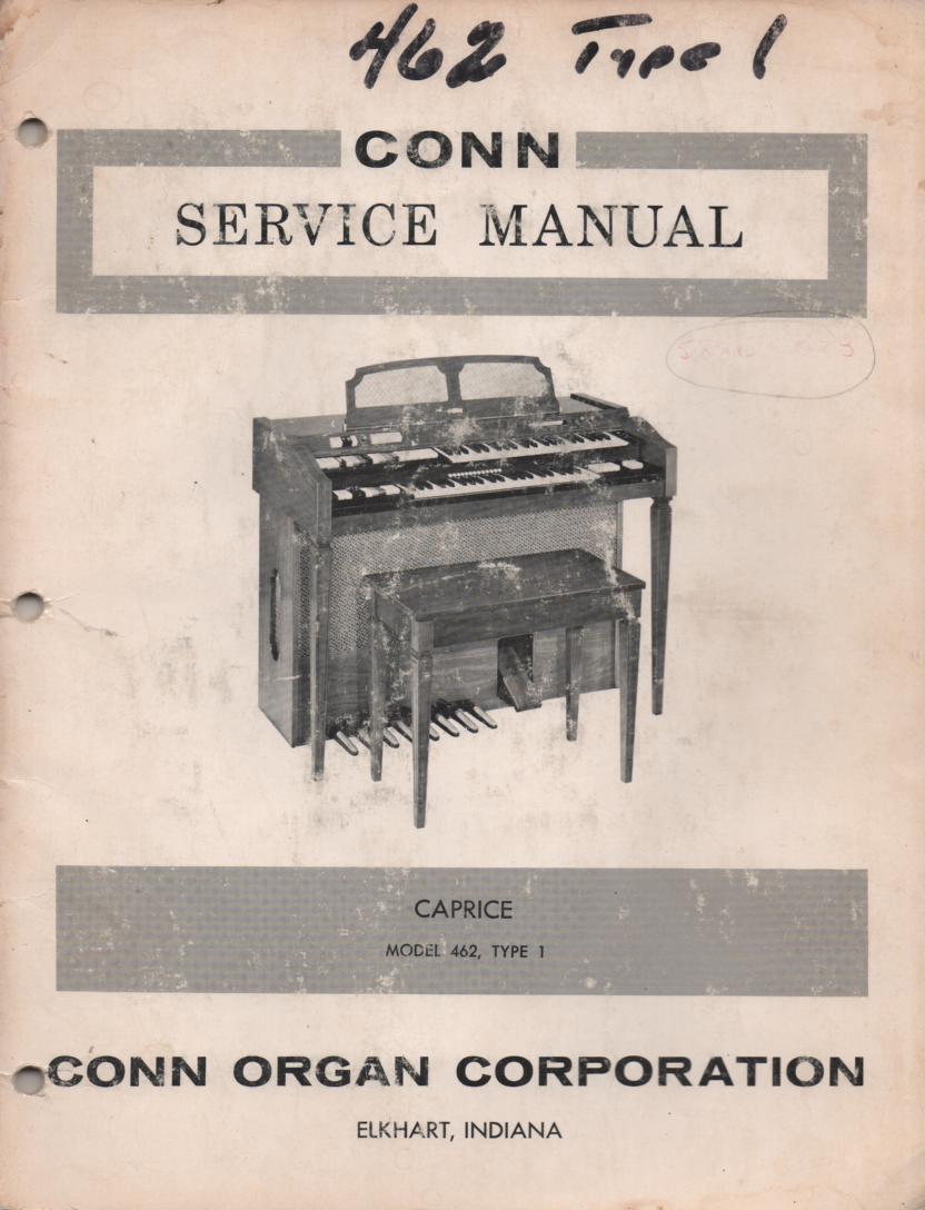 462 Type 1 Caprice Organ Service Manual