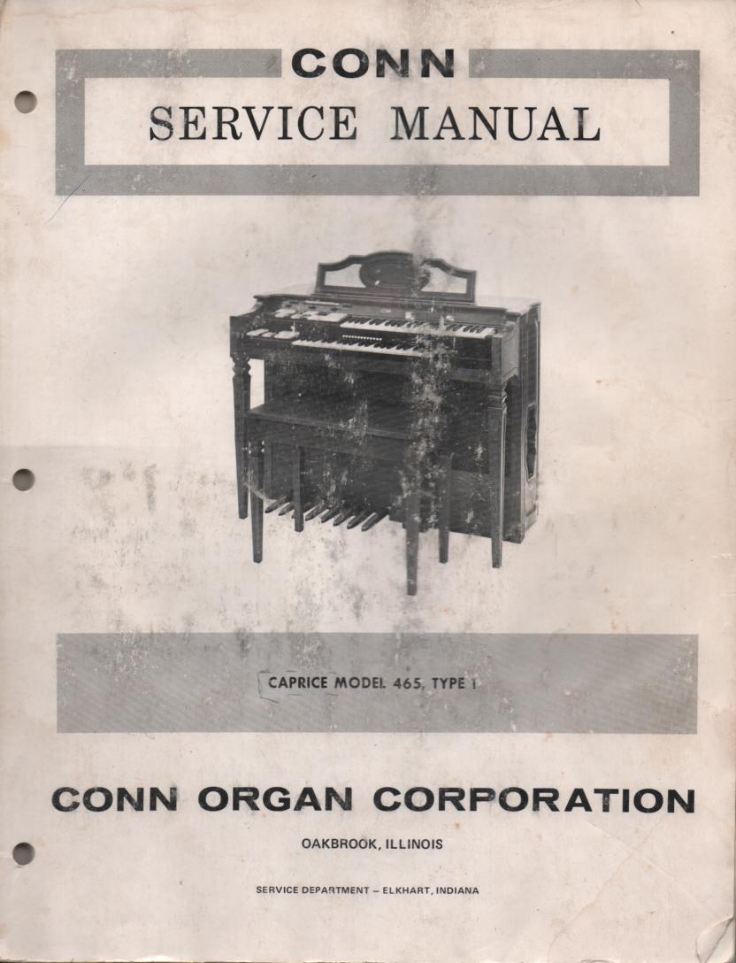 465 Caprice Organ Type 1 Service Manual