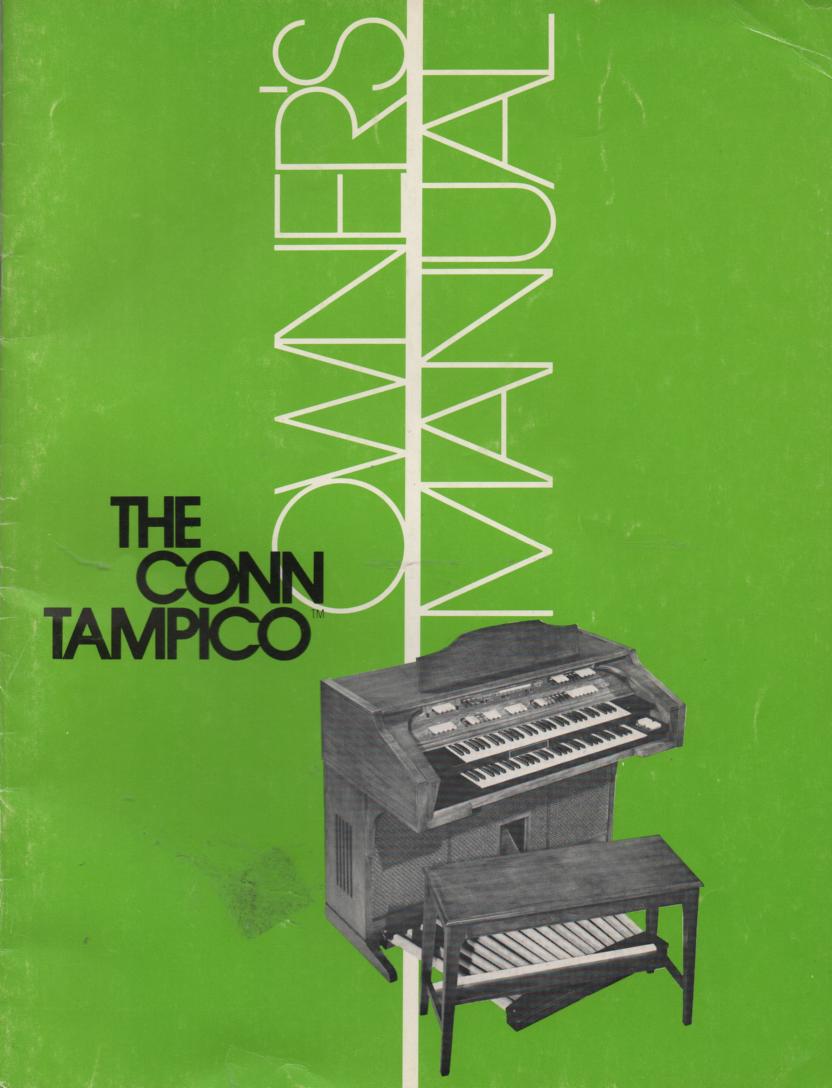 619 Tampico Organ Owners Manual