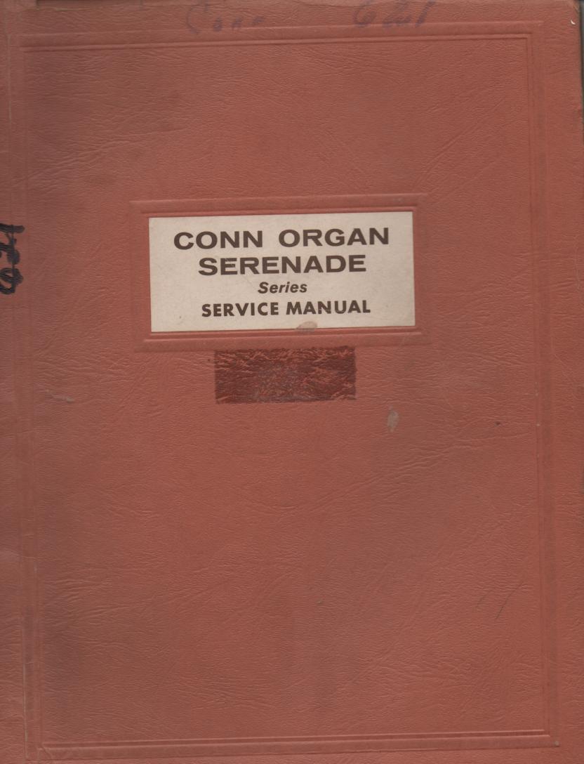 621 Serenade Organ Service Manual 