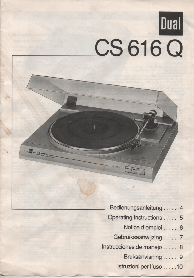 CS-616Q Owners Manual  Dual