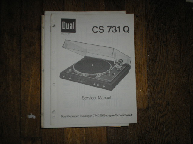 CS731Q Turntable Service Manual  Dual
