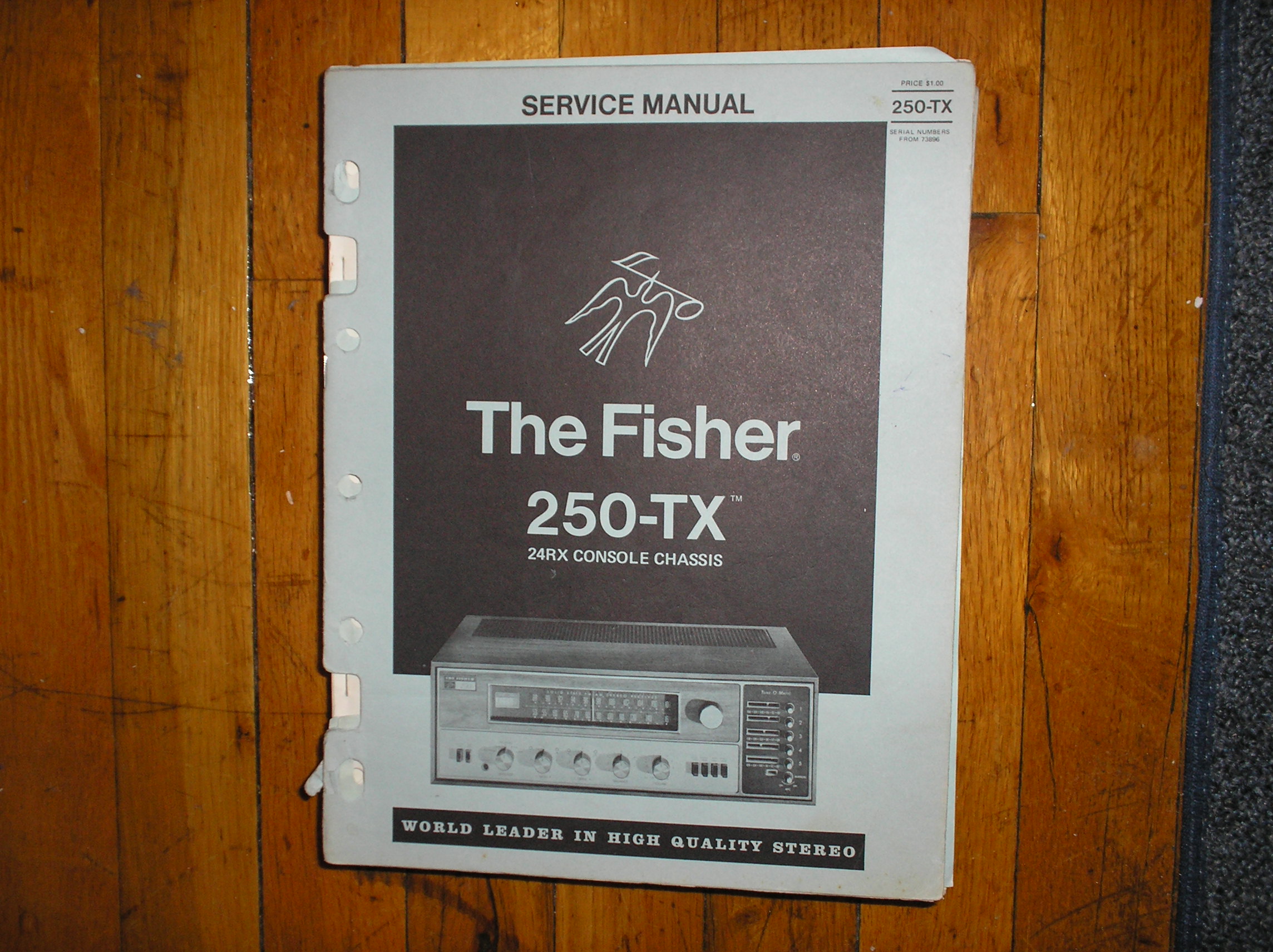 250-TX Receiver Service Manual  Fisher
