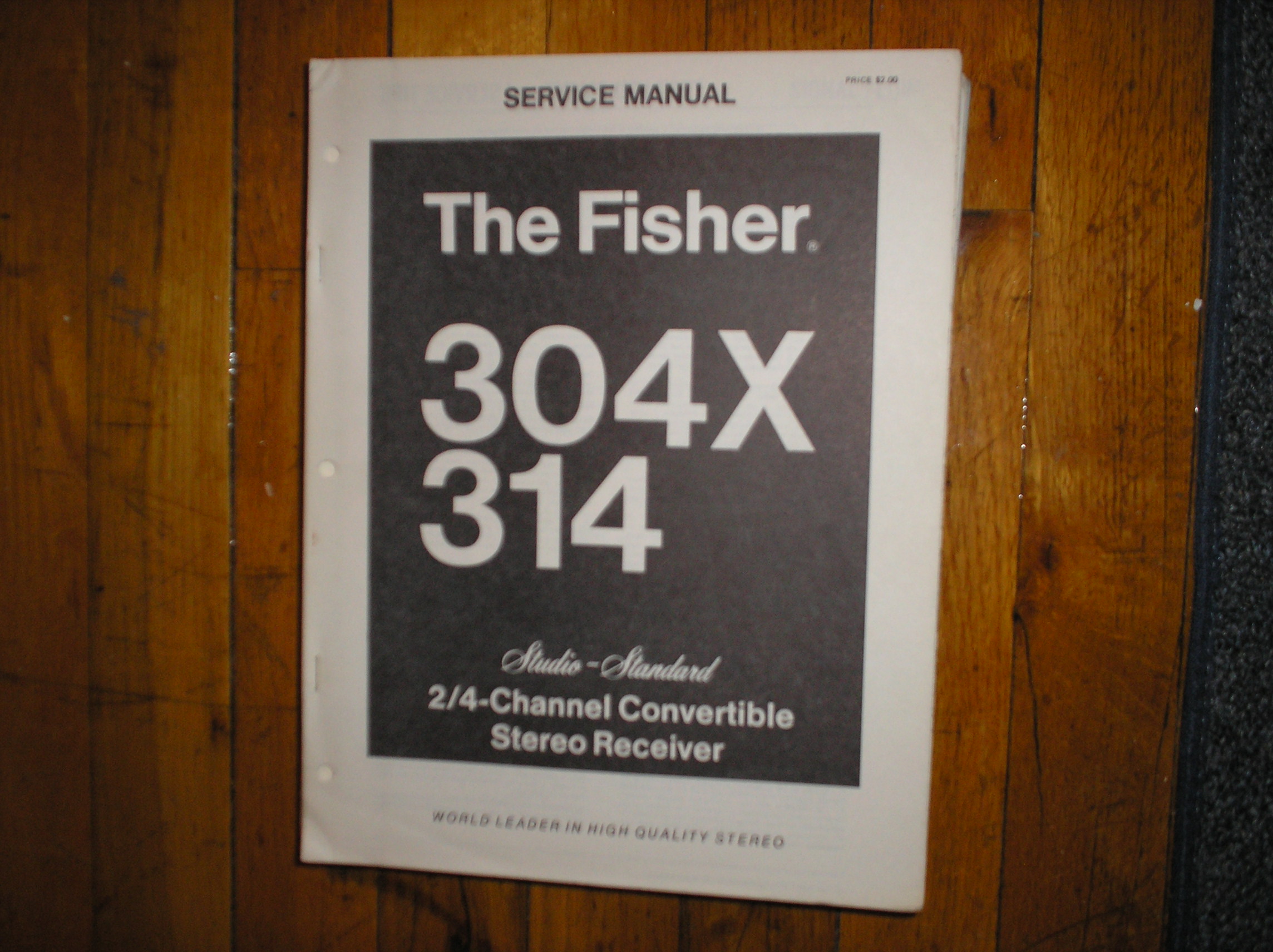 304X 314 Receiver Service Manual  Fisher