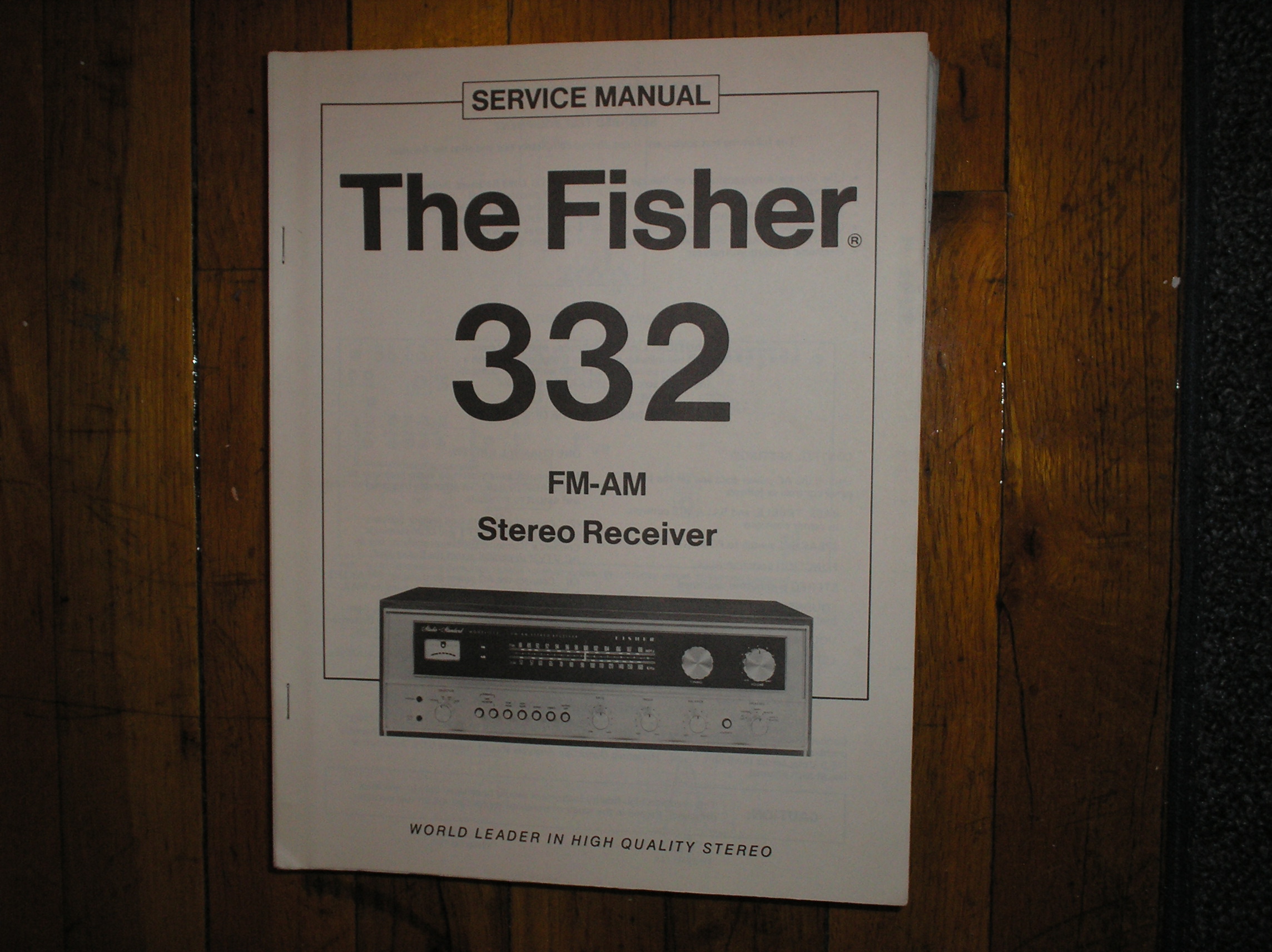 332 Receiver Service Manual  Fisher