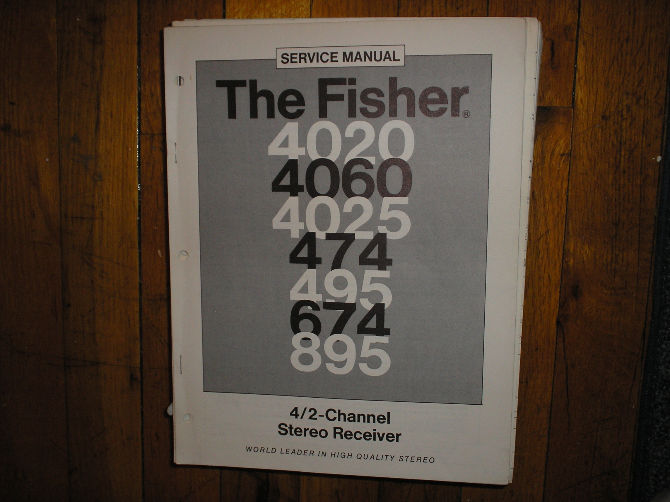 474 495 674 895 4020 4025 4060 Receiver Service Manual  Fisher