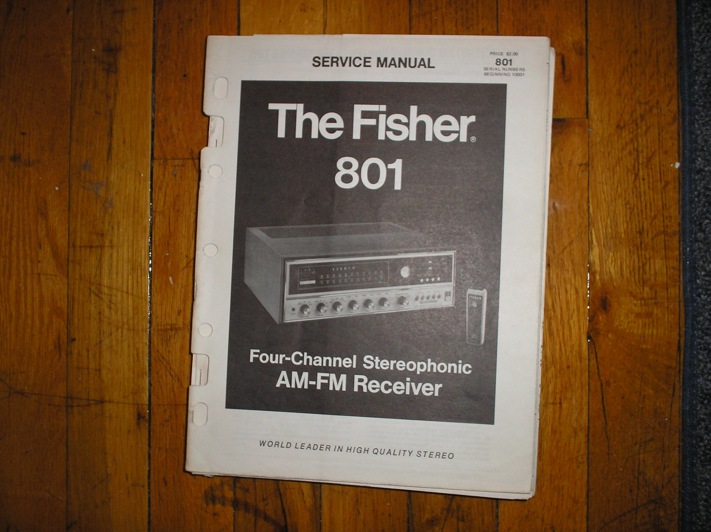 801 Receiver Service Manual  Fisher