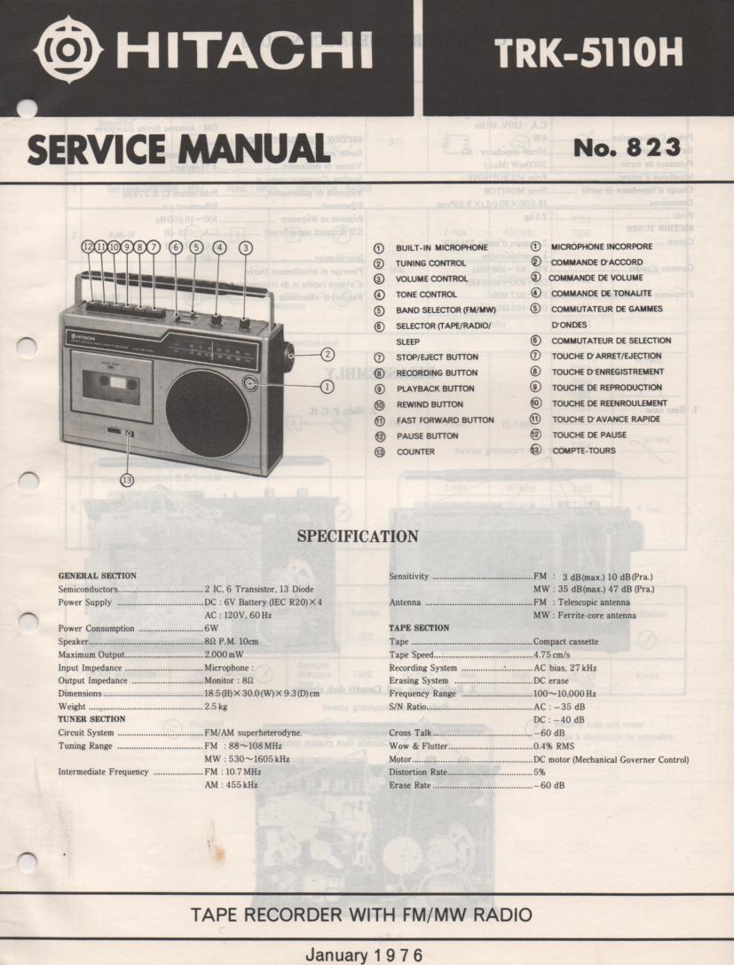 TRK-5110H Radio Service Manual