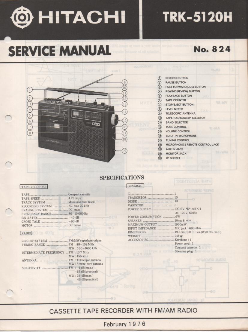 TRK-5120H Radio Service Manual