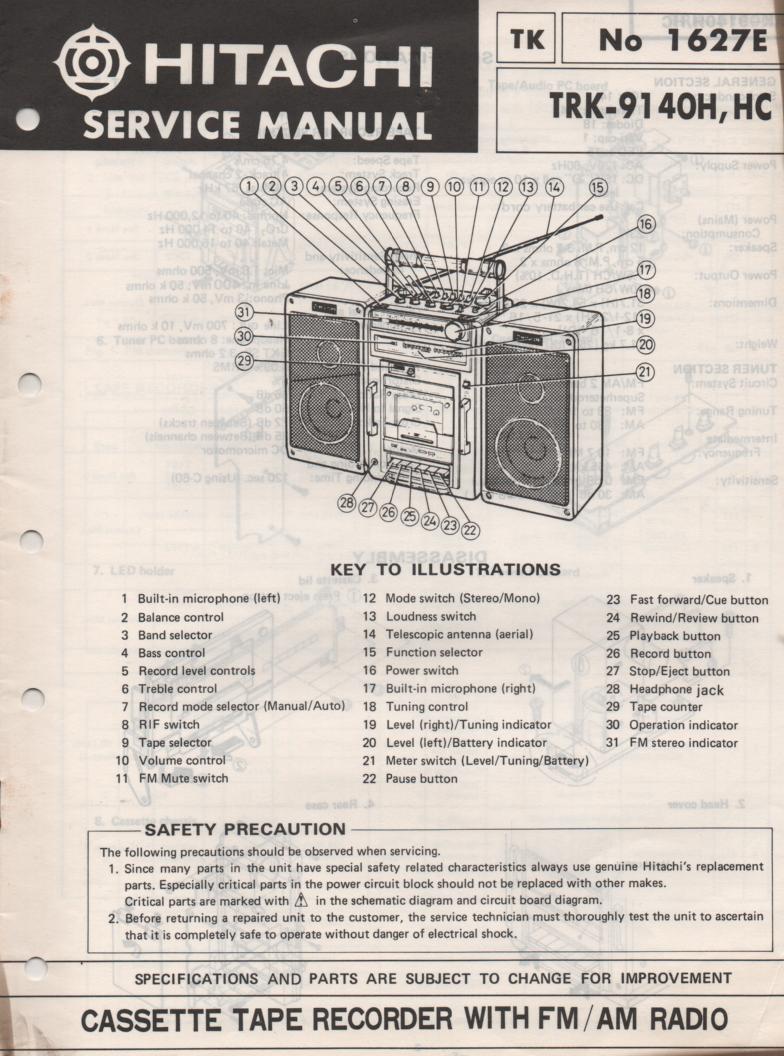 TRK-9140H TRK-9140HC Radio Service Manual