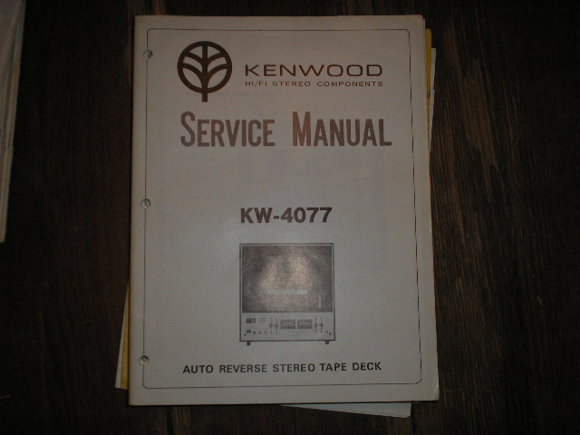 KW-4077 Reel to Reel Service Manual  Kenwood