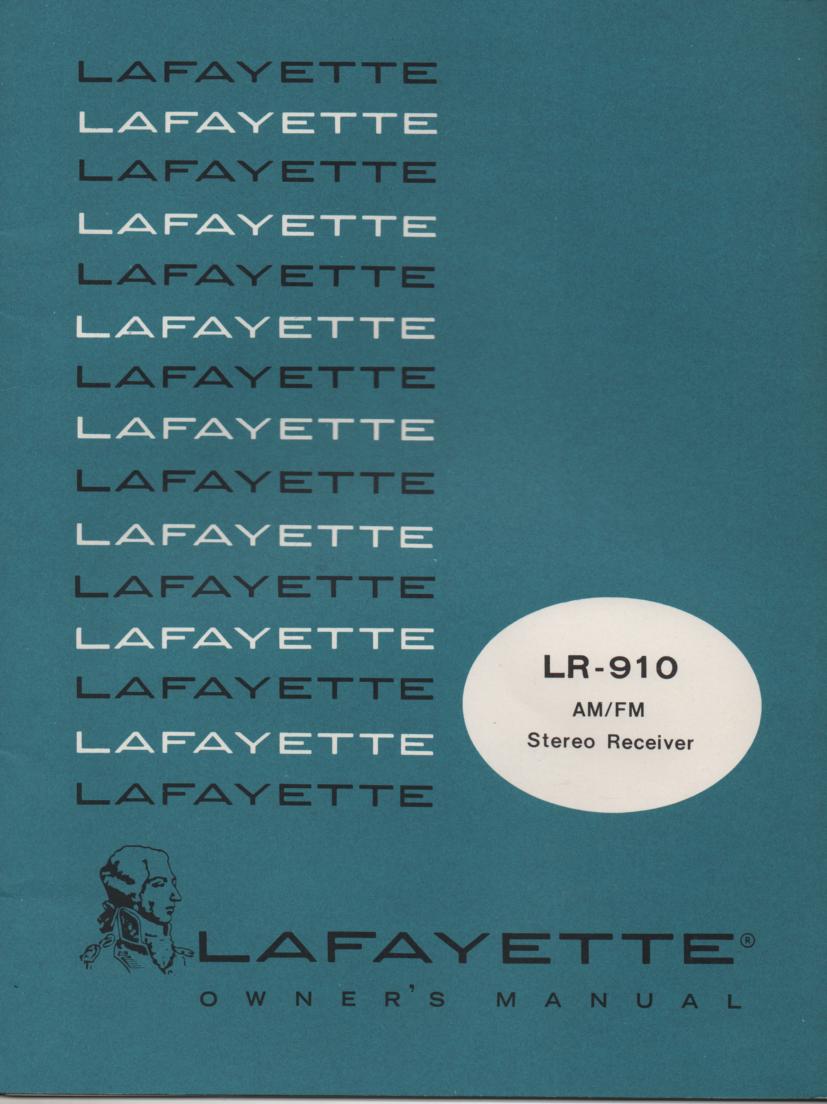 LR-910 Receiver Manual  LAFAYETTE