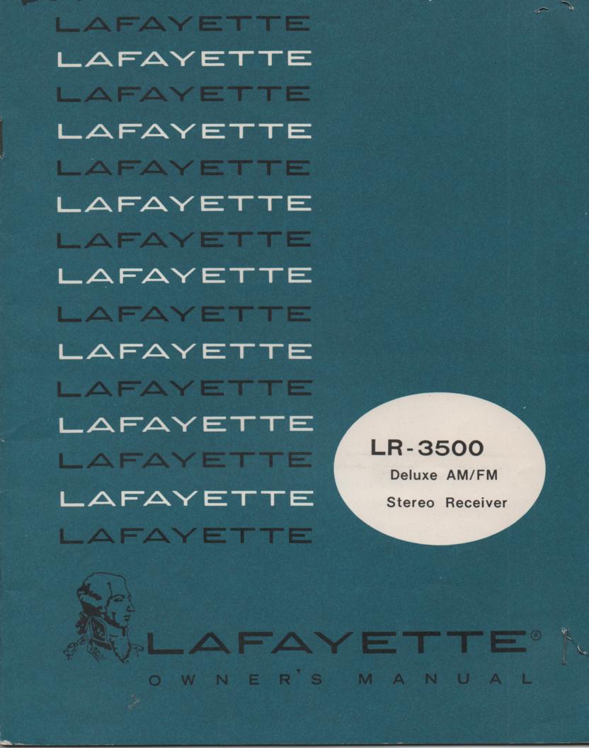 LR-3500 Receiver Owners Manual  LAFAYETTE