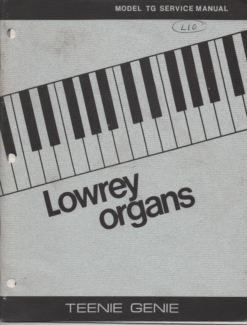 L10 TG Teenie Genie Organ Service Manual