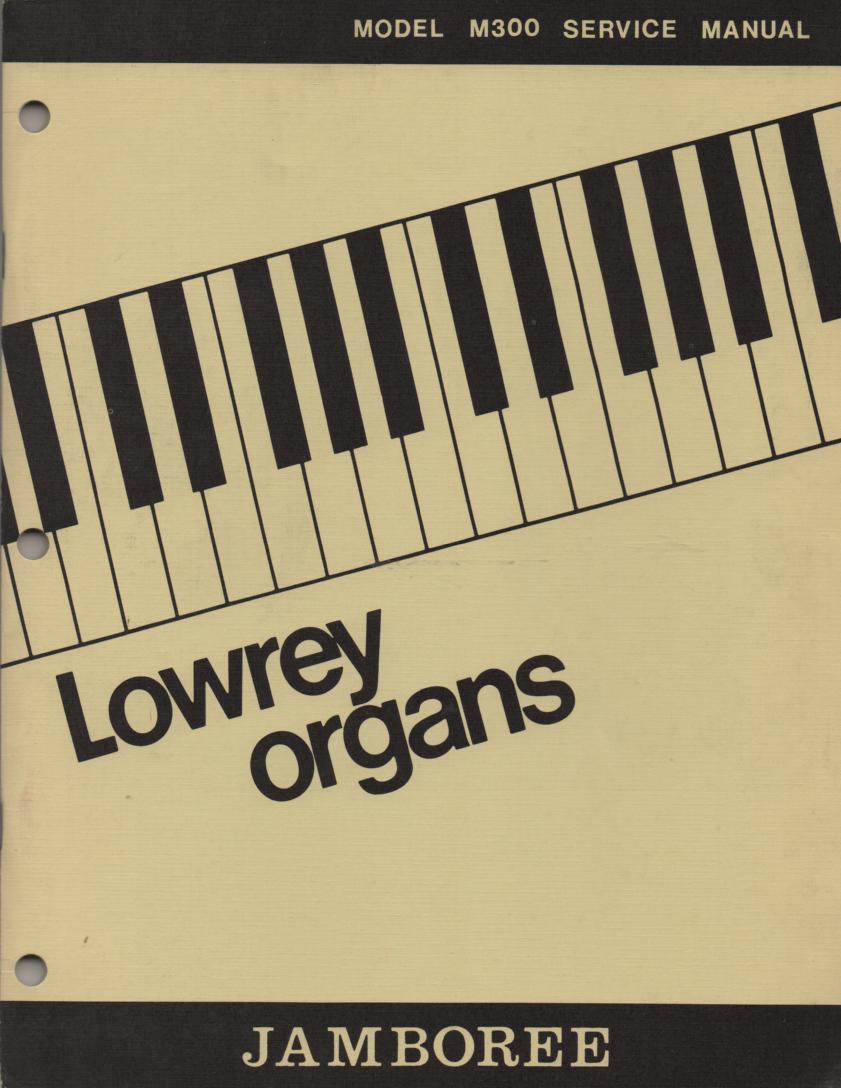 M300 Jamboree Organ Service Manual