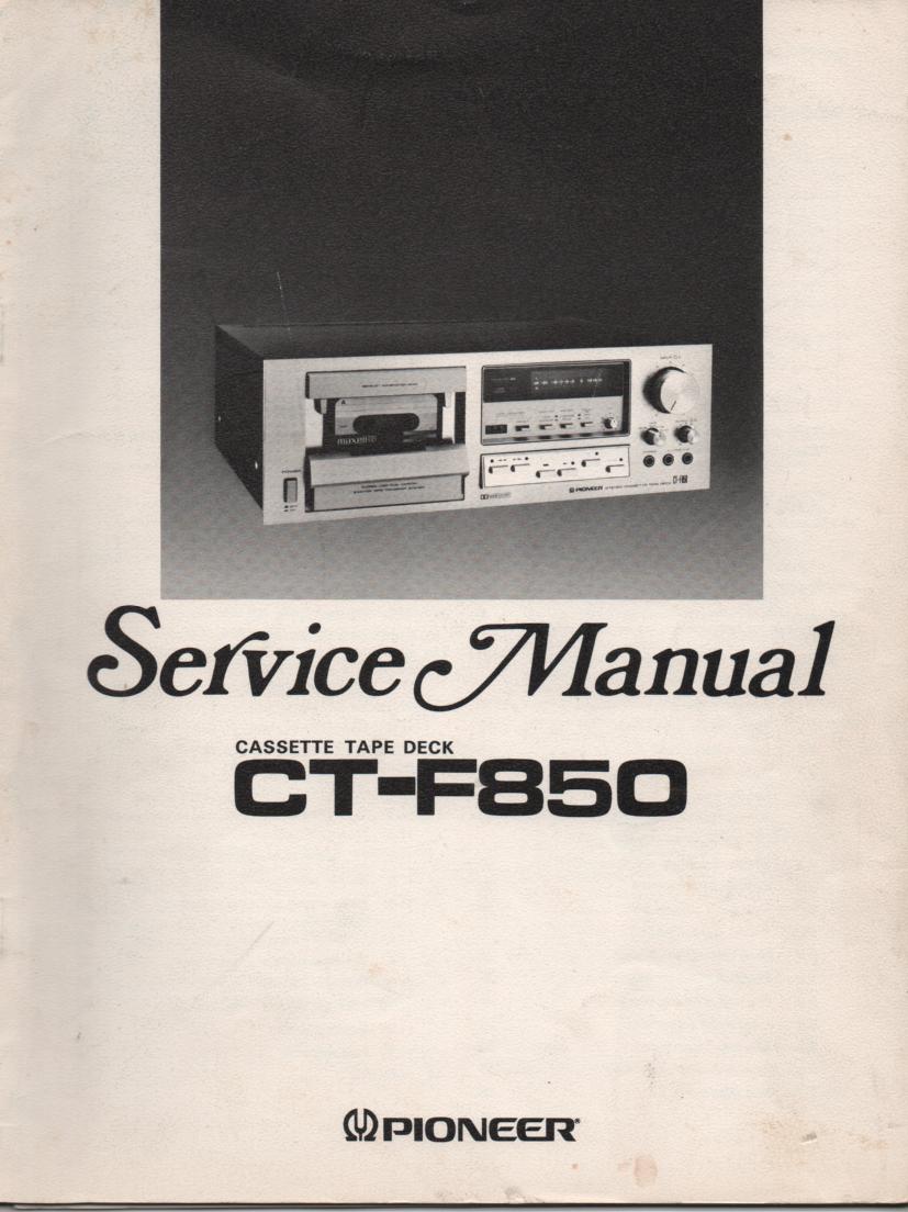 CT-F850 Cassette Deck Service Manual