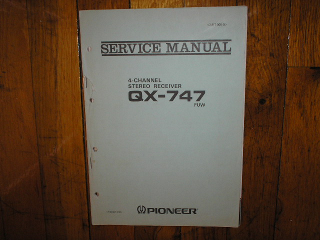 QX-747 Receiver Service Manual  Pioneer