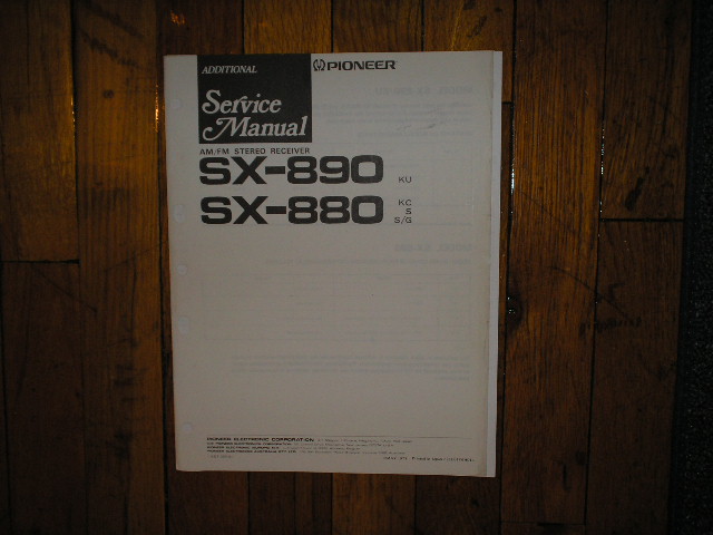 SX-890 Receiver Service Manual  Pioneer