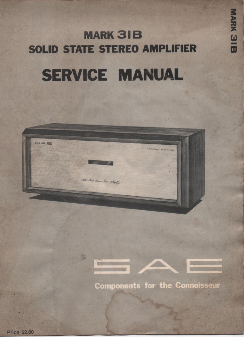 MARK 31B Stereo Amplifier Service Manual