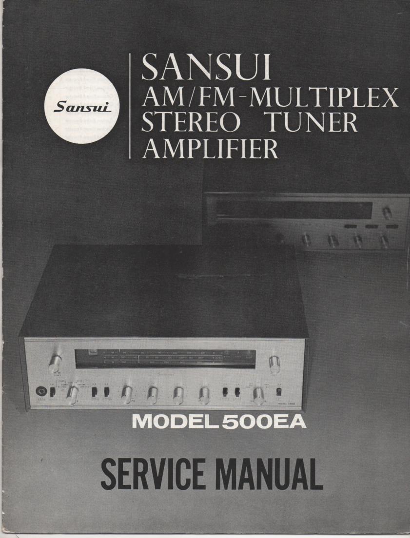 500EA Amplifier Receiver Service Manual  Sansui