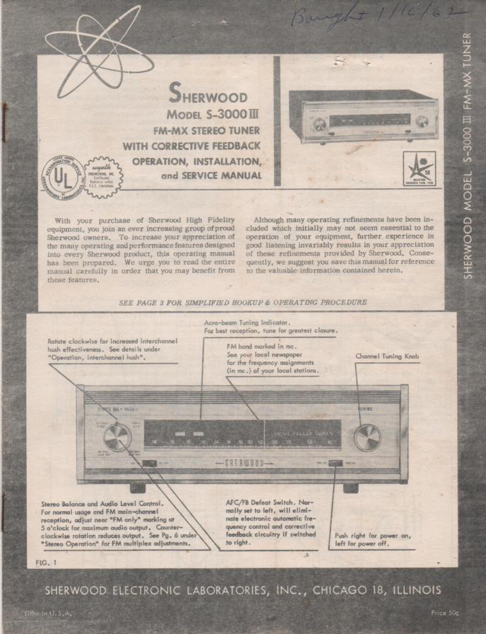 S-5500 II Amplifier Service Manual  