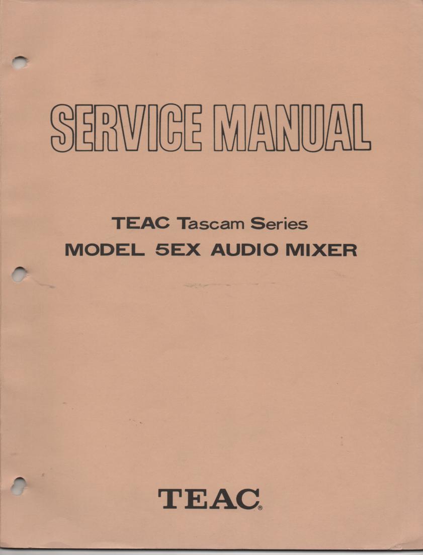 5EX Model 5EX Audio Mixer Service Manual