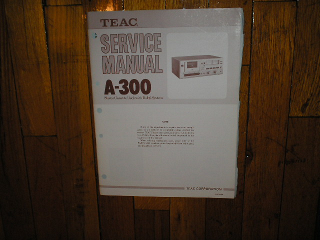 A-300 Cassette Deck Service Manual