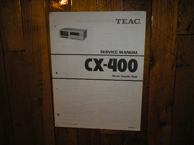 CX-400 Cassette Deck Service Manual