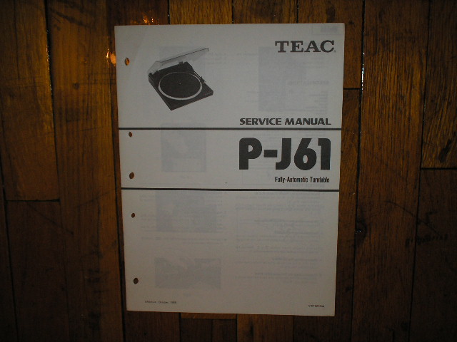 P-J61 Turntable Service Manual  TEAC