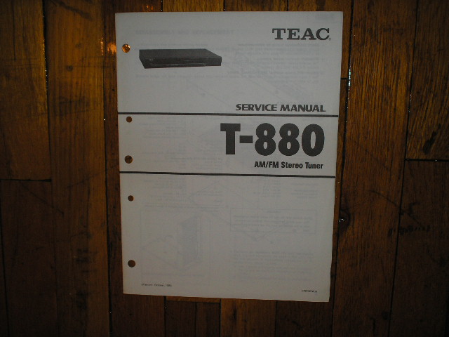 T-880 Tuner Service Manual  TEAC