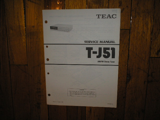 T-J51 Tuner Service Manual  TEAC