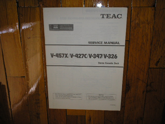 V-326 V-347 V-427 V-457X Cassette Deck Service Manual