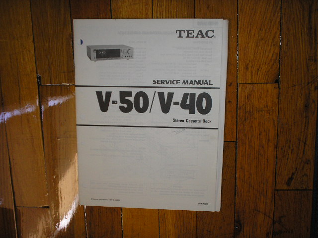 V-40 V-50 Cassette Deck Service Manual