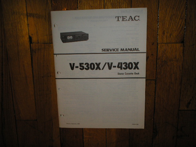 V-430X V-530X Cassette Deck Service Manual