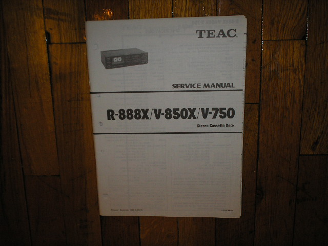 V-750 V-850X R-888X Cassette Deck Service Manual