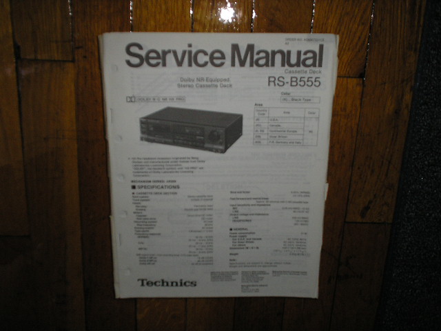 RS-B555 Cassette Deck Service Manual