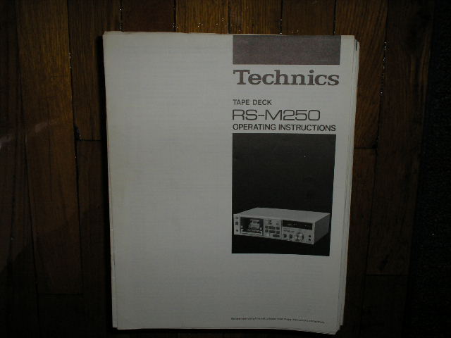 RS-M250 Cassette Deck Operating Instruction Manual