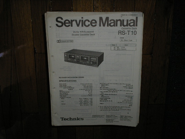 RS-T10 Cassette Deck Service Manual