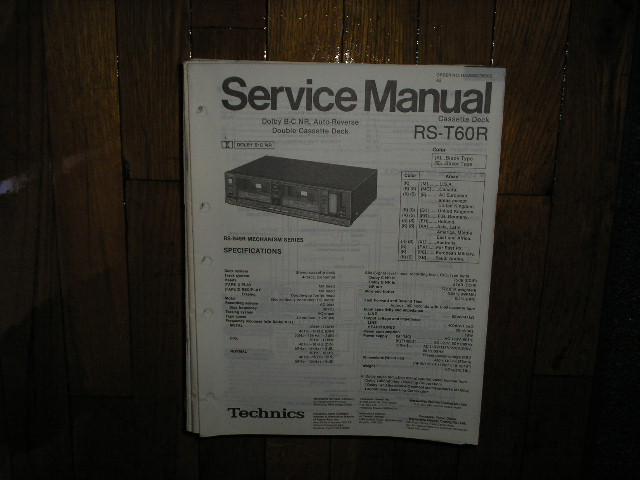 RS-T60R Cassette Deck Service Manual