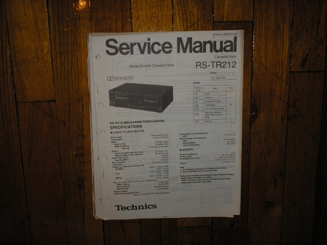 RS-TR212 Cassette Deck Service Manual