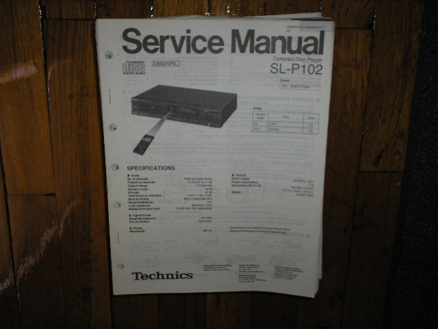 SL-P102 CD Player Service Manual