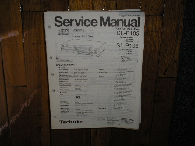 SL-P105 CD Player Operating Manual
