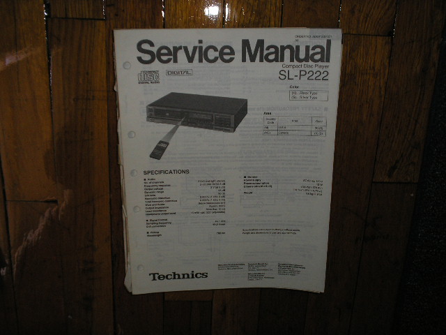 SL-P222 CD Player Service Manual