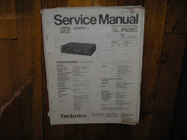 SL-P800C CD Player Operating Manual